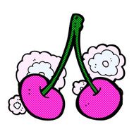 comic cartoon cherries N9