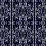 Ethnic monochrome seamless pattern Hand-drawn background template N13