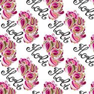 Vector Seamless Ornate Holi Background Indian Festival N3