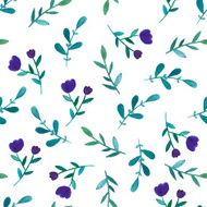 Watercolor floral seamless pattern N6