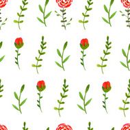 Watercolor floral seamless pattern N7