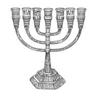 Jewish Menorah N4