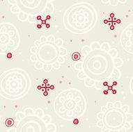 beautiful seamless background with red elements
