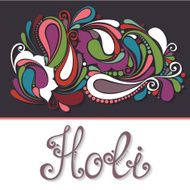 Vector Ornate Holi Background Indian Festival N2