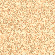 Vector seamless hand drawn natural background