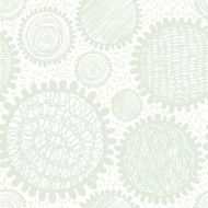 Monochrome seamless pattern of abstract flowers