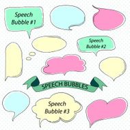 color sketch speech bubble