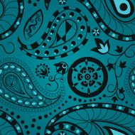 Paisley Seamless Pattern Vector