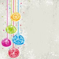 color background with christmas balls N3