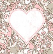 valentine background with color hearts