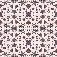 Colorful ethnic seamless pattern Bright hand-drawn background N11