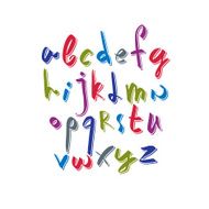 Script font vector vector alphabet letters N4