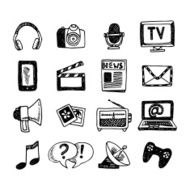 Media Icons Set N10