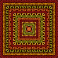 Vector Square Ethnic Pattern