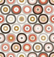 seamless circle doodle funny background