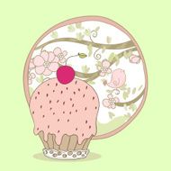 cherry cupcake