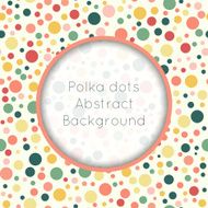 Seamless pattern stylish colorful vintage polka dot texture N4