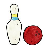 ten pin bowling cartoon N23