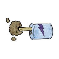 cartoon fizzy drink can N13