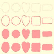 five different shape element