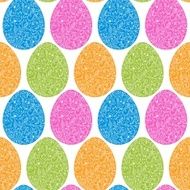 Easter eggs flowers background