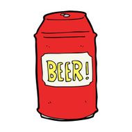 cartoon beer can N23