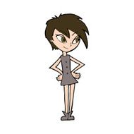 Cartoon Girl With Hands On Hips N31