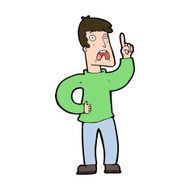 cartoon man with complaint N16