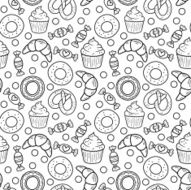 Sweets seamless pattern N5