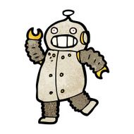 cartoon dancing robot N10