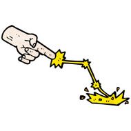 cartoon smiting hand N2