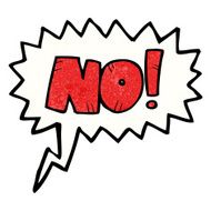 cartoon comic book No! shout N2