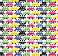 Vector of retro car pattern for background
