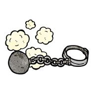 Ball And Chain Cartoon N6