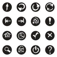 Chalk doodles icons set