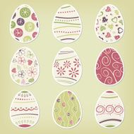 Vintage easter eggs