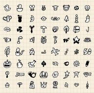 hand draw cartoon icon