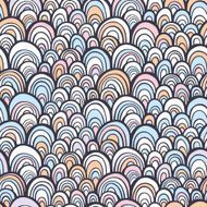 Seamless pattern with hand drawn abstract scale texture