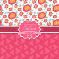 Vector seamless patterns Dove Shabby chic Floral patterns (s