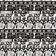 Tribal seamless vector pattern N2