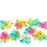 abstract hexagon background vector illustration