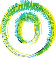 Hand draw font LETTER O