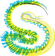 Hand draw font LETTER S