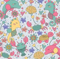 sea creatures whimsical illustration N2