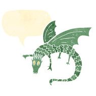 retro cartoon dragon N4