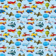 seamless airplane pattern N6