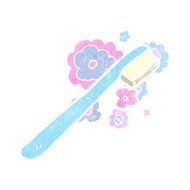 retro cartoon tooth brush N2