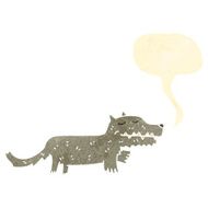 retro cartoon wolf N7