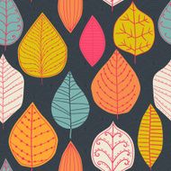 vector seamless abstract hand-drawn pattern leaf backdrop Endl N4