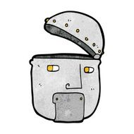 cartoon robot head N123